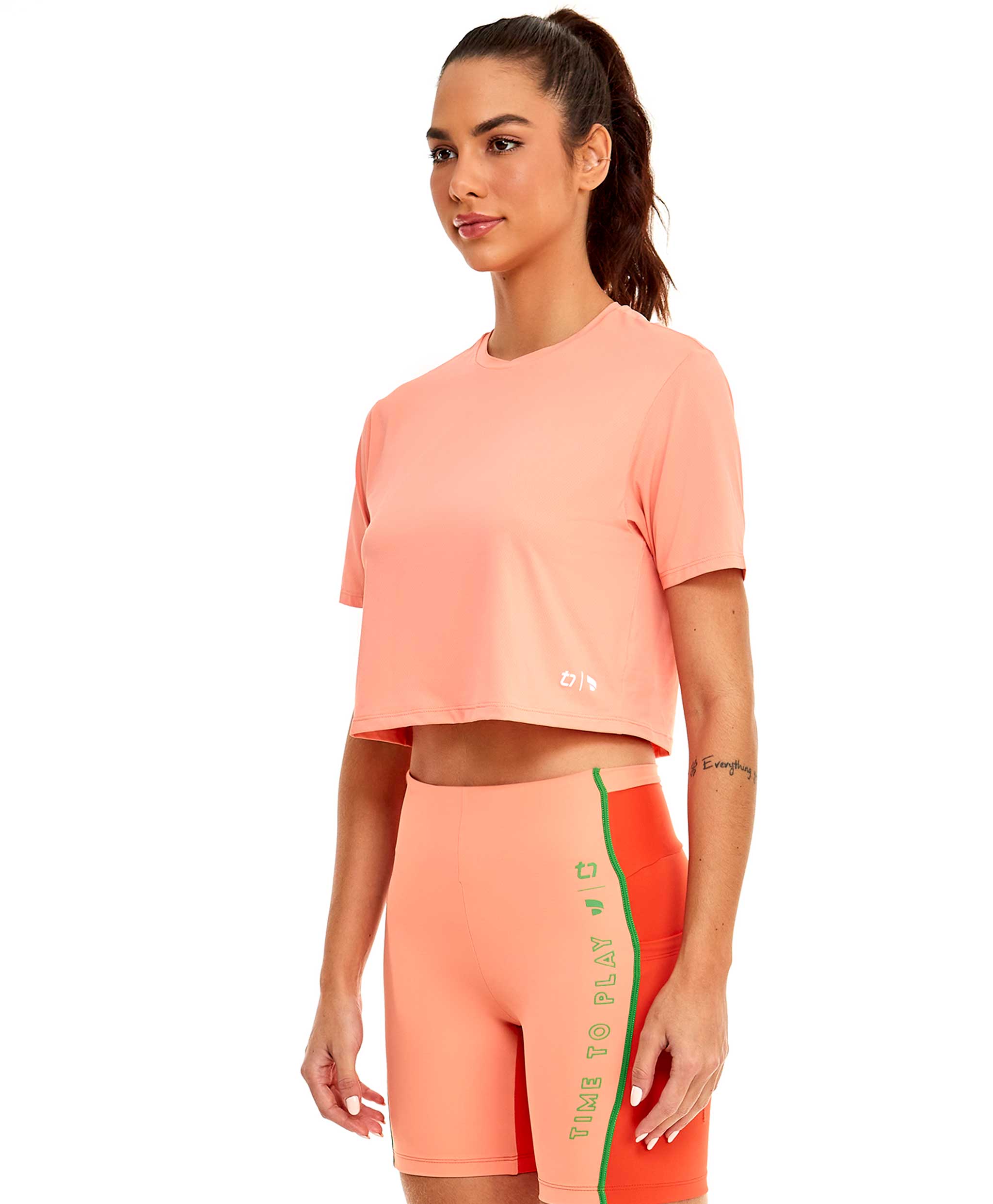 T-SHIRT CROPPED TN AG PAPAYA PUNCH