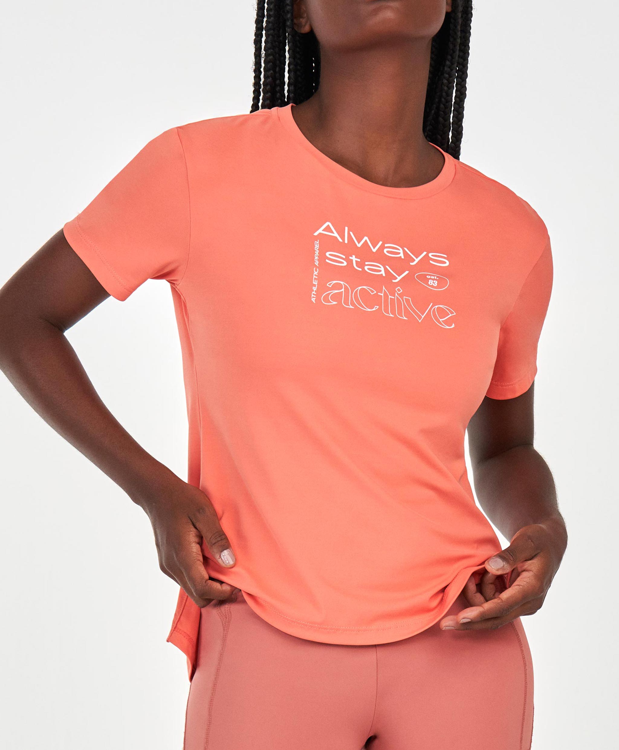 T-SHIRT ESTAMPA STAY ACTIVE