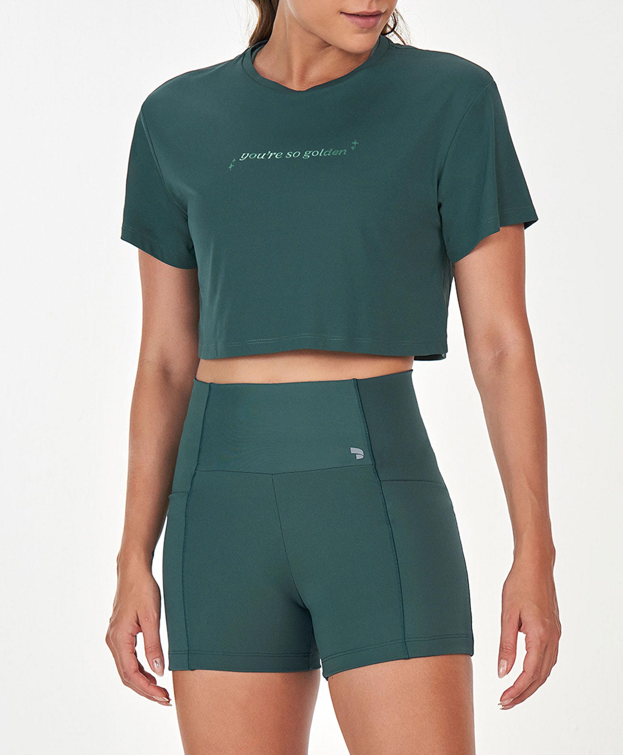 T-SHIRT CROPPED FRASE