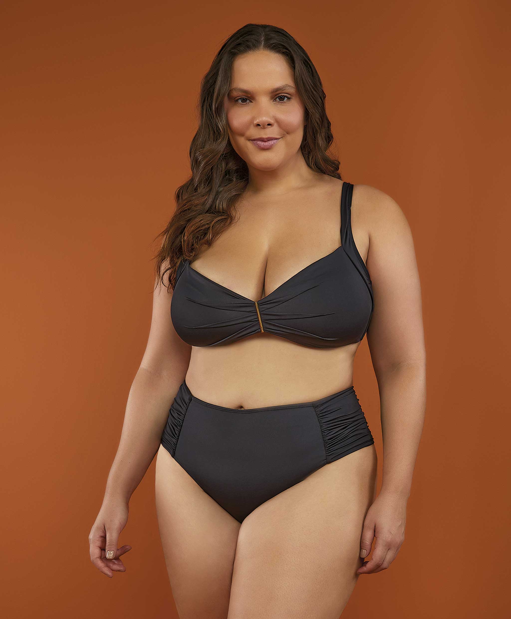 BIQUINI METAL DRAPEADO PLUS SIZE