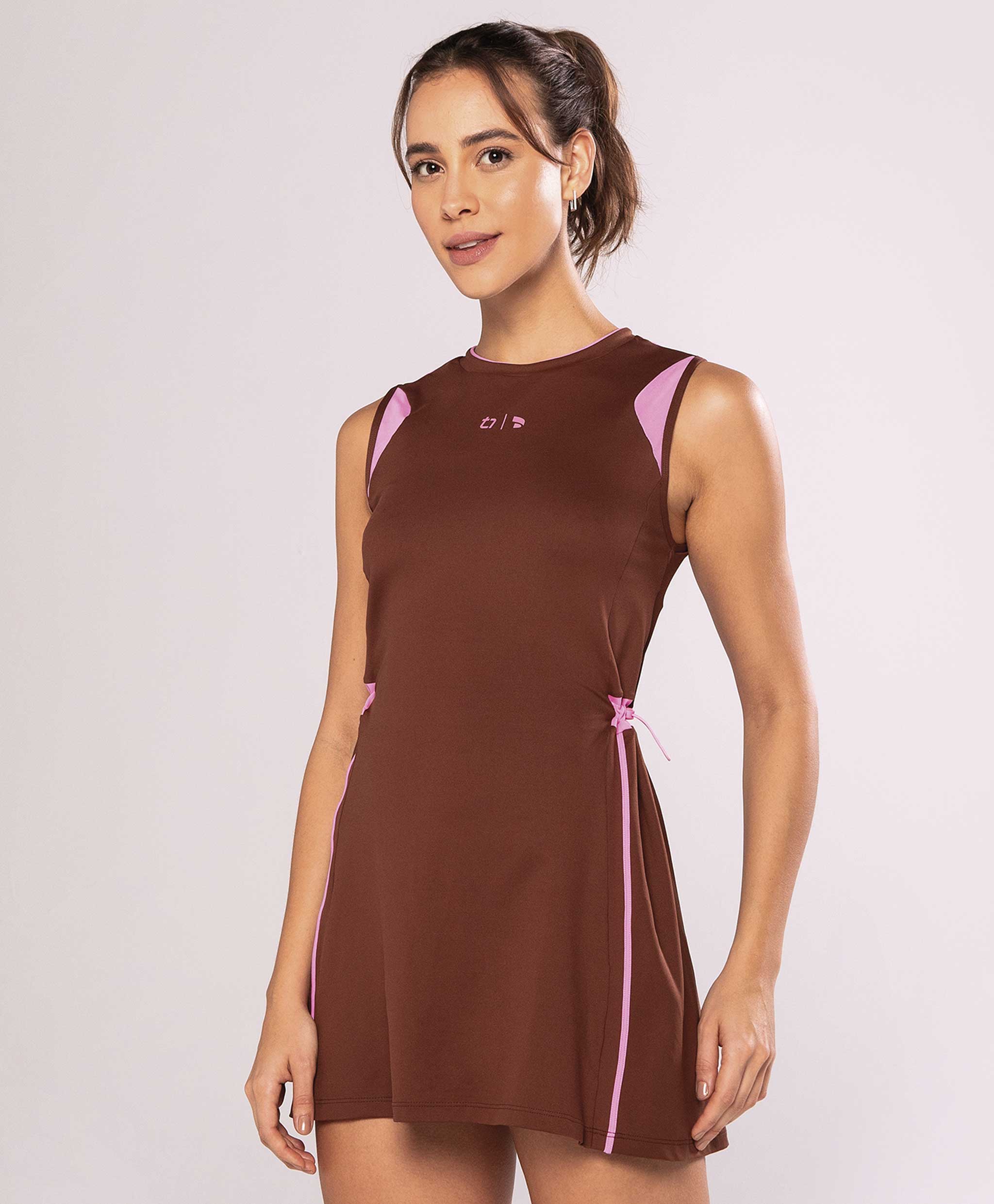 VESTIDO TN ATTACK COM RECORTES DE TULE