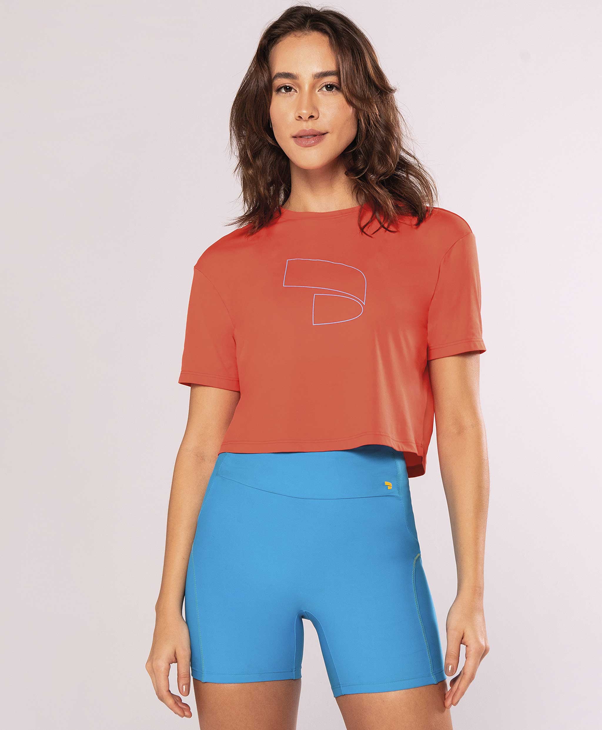 T-SHIRT SKIN FIT CROPPED SIMBOLO