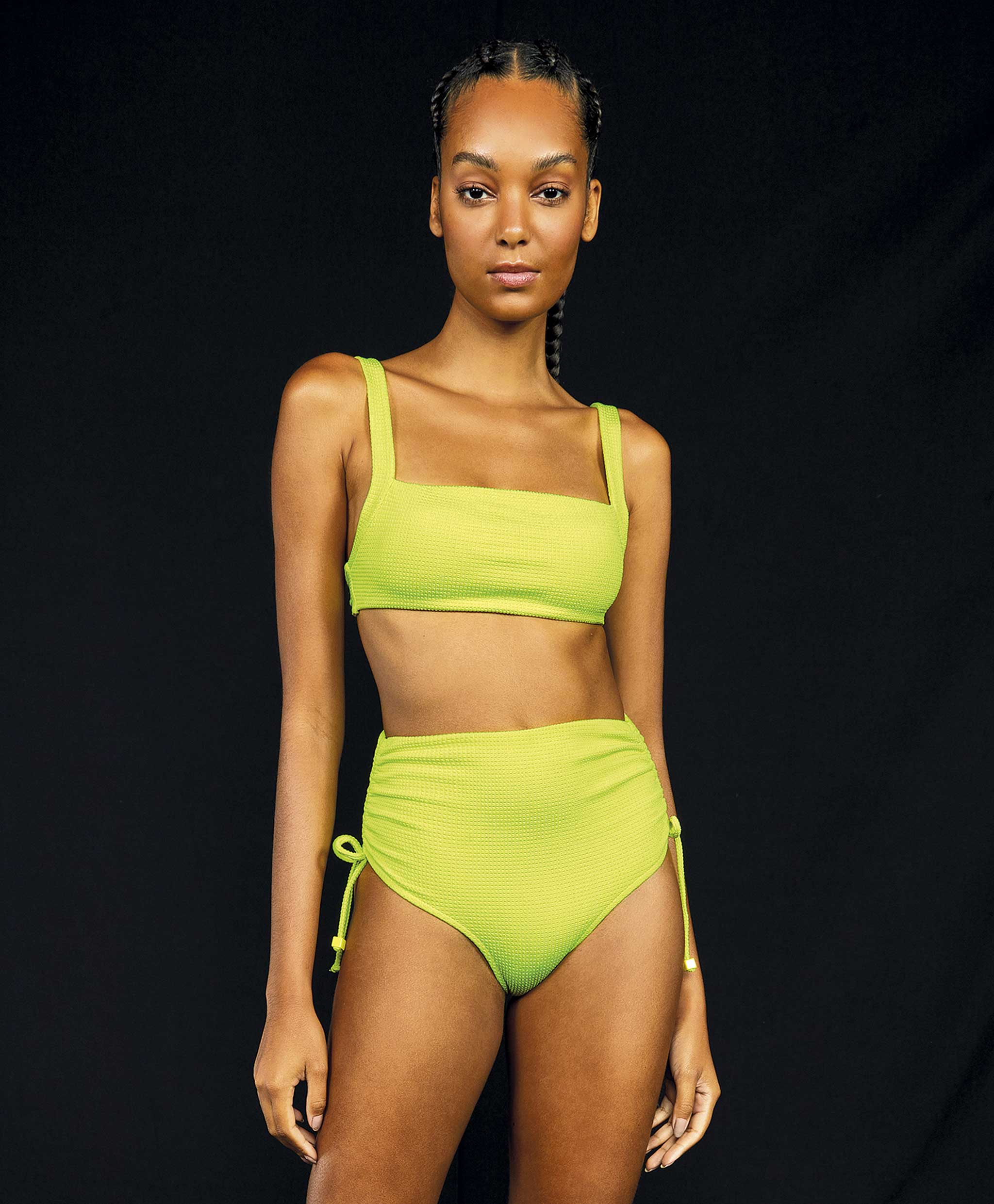 BIQUINI HIVE SHINE LIME HOLIDAY COS ALTO